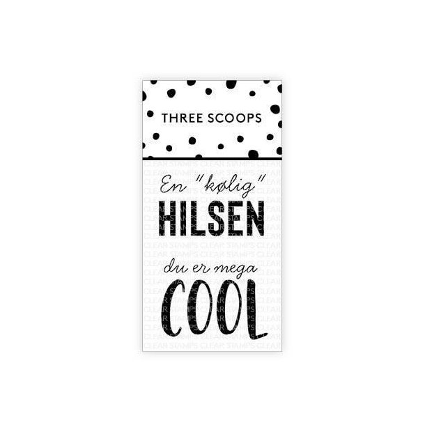 Three Scoops - Stempel - En klig Hilsen - TSSL1098