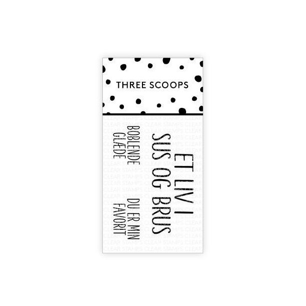 Three Scoops - Stempel - Et liv i sus og brus - TSSL1113