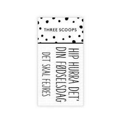 Three Scoops - Stempel - Hip Hurra det din fdselsdag - TSSL1114