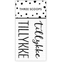 Three Scoops - Stempel - Tillykke nr. 2 - TSSL1117