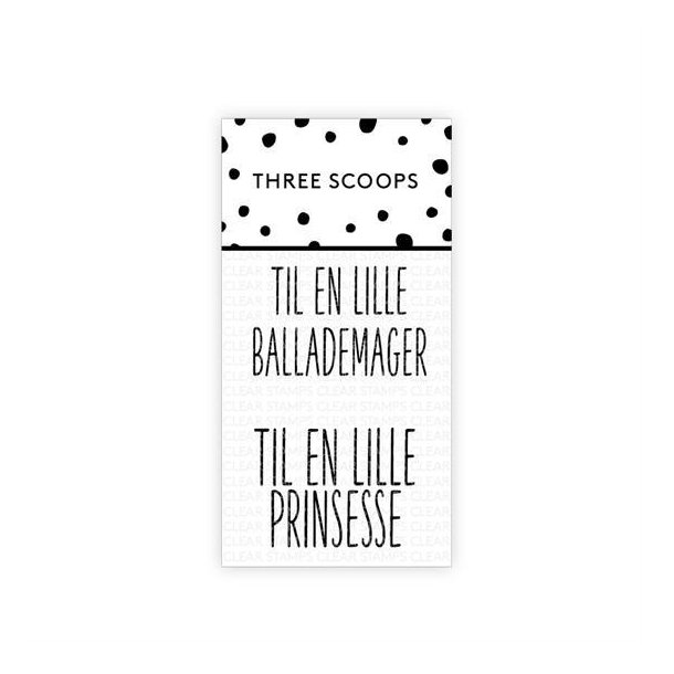 Three Scoops - Stempel - Ballademager / Lille Prinsesse  - TSSL1124