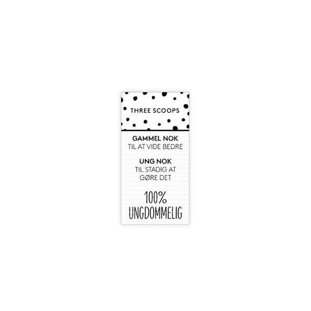 Three Scoops - Stempel - 100% ungdommelig - TSSL1136