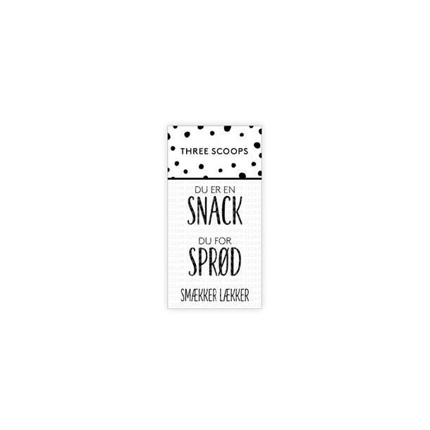 Three Scoops - Stempel - Du er en snack - TSSL1143