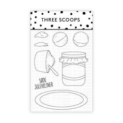 Three Scoops - Stempel - bleskriver - TSSM0166