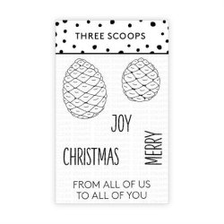 Three Scoops - Stempel - Grankogler - TSSM0175