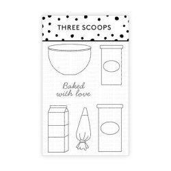 Three Scoops - Stempel - Bageudstyr 2 - Skl  ingredienser - TSSM0189