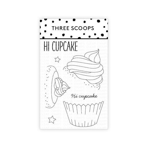 Three Scoops - Stempel - Hi Cupcake - TSSM0192