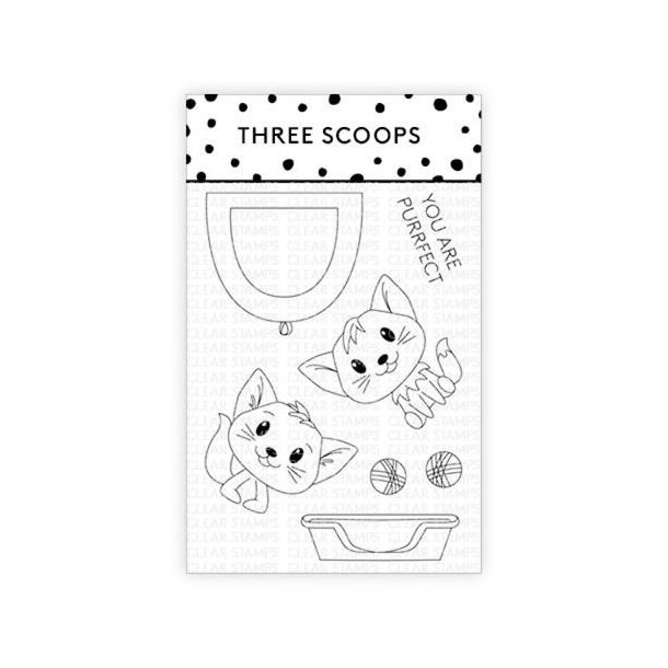 Three Scoops - Stempel - Kat - You Are Purrfect - TSSM0195