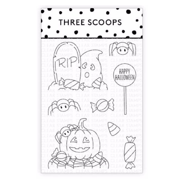 Three Scoops - Stempel - Halloween Cupcake
