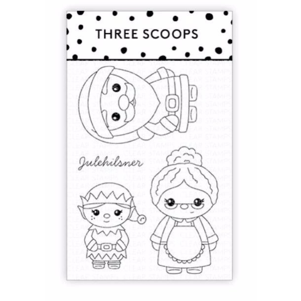 Three Scoops - Stempel - Julemor & Julefar