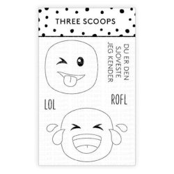 Three Scoops - Stempel - Smileys - LOL