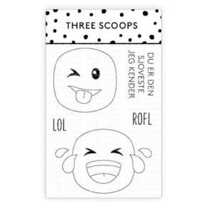 Three Scoops - Stempel - Smileys - LOL