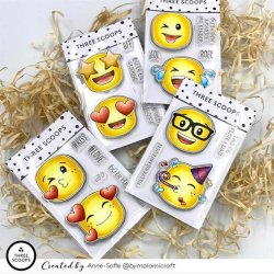 Three Scoops - Stempel - Smileys - LOL