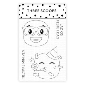 Three Scoops - Stempel - Smileys - Lad os feste i dag