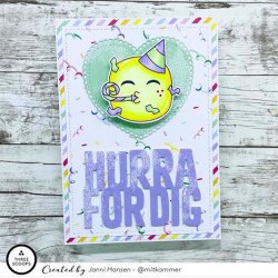 Three Scoops - Stempel - Smileys - Lad os feste i dag