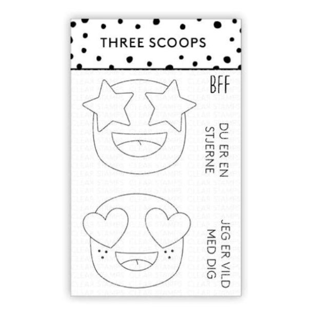 Three Scoops - Stempel - Smileys - BFF
