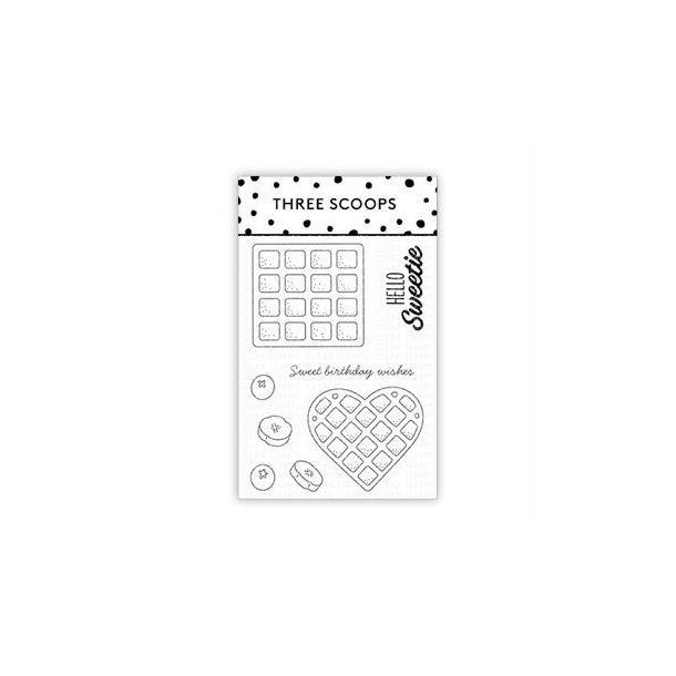 Three Scoops - Stempel - Vafler - hello sweetie