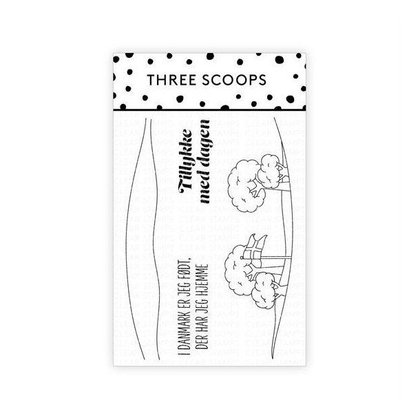 Three Scoops - Stempel - I Danmark er jeg fdt