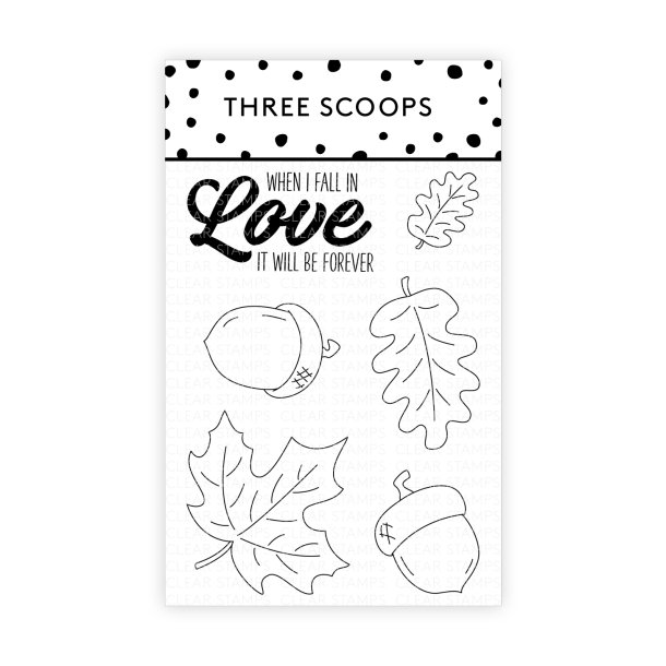 Three Scoops - Stempel - Blade og agern