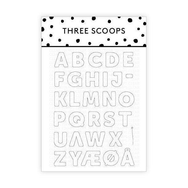 Three Scoops - Stempel - Ballonbogstaver