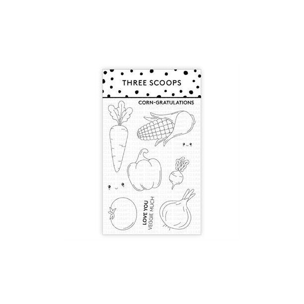Three Scoops - Stempel - Grntsager  - TSSS030