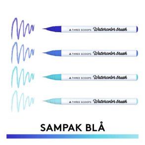 Three Scoops Watercolor Brush - Sampak Bl�
