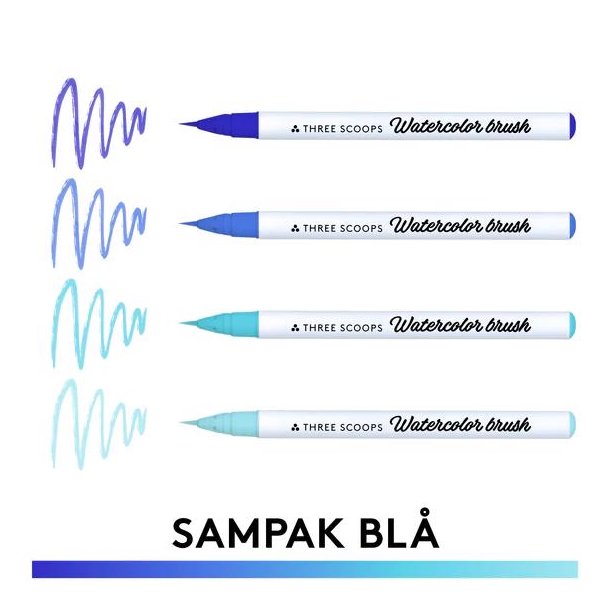 Three Scoops Watercolor Brush - Sampak Bl