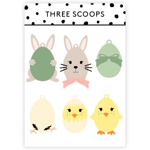 Three Scoops - Die - P�ske oph�ng - Kylling og kanin