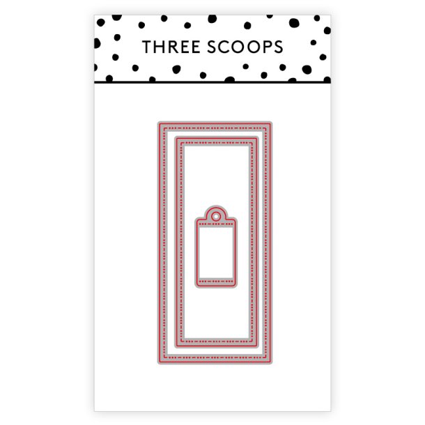 Three Scoops - Die - Mini slimline kortbase