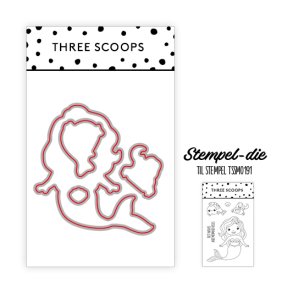 Three Scoops - Die til stempel - Havfrue