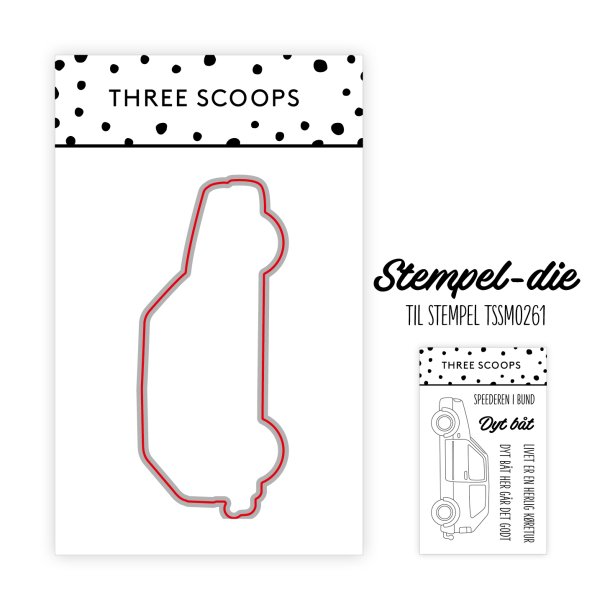 Three Scoops - Die til stempel - Bil - Dyt Bt