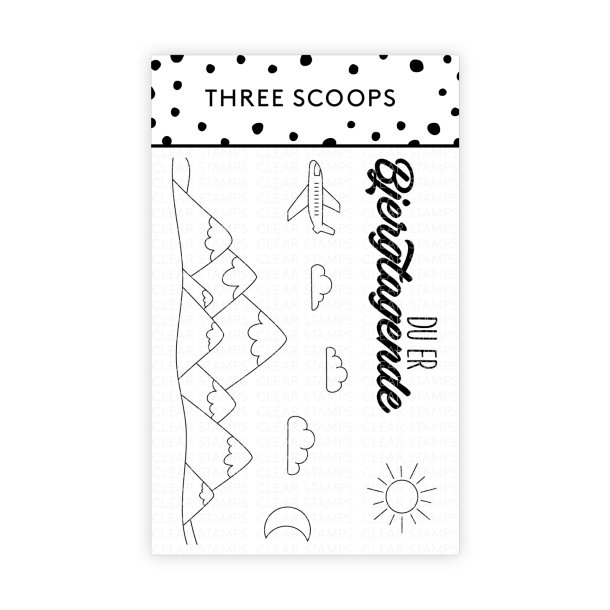 Three Scoops - Stempel - Bjerglandskab