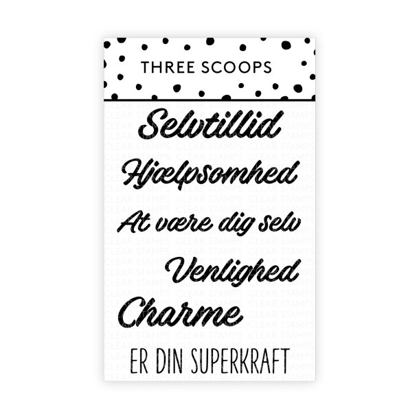 Three Scoops - Stempel - Din Superkraft tekster