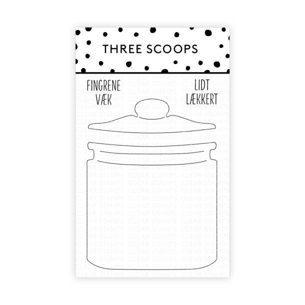 Three Scoops - Stempel - Krukke