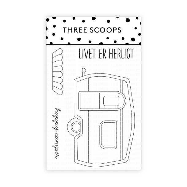Three Scoops - Stempel - Campingvogn