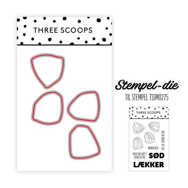 Three Scoops - Die til stempel - Bolcher