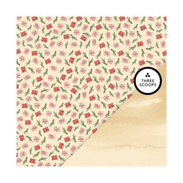 Three Scoops - Designpapir - Smagen Af Jul - Gaver