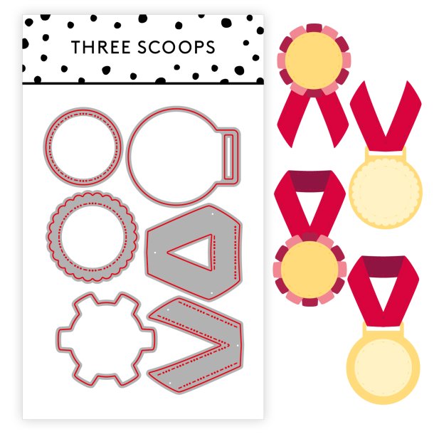 Three Scoops - Die - Medalje 1