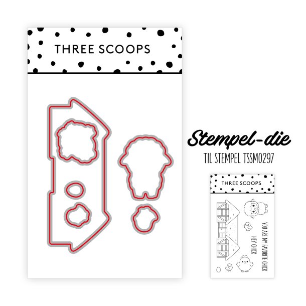 Three Scoops - Stempel-die - Bondegrd