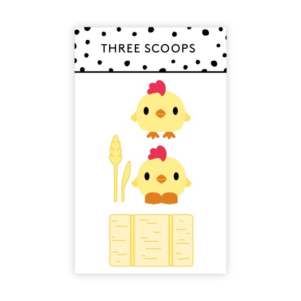 Three Scoops - Die - Kylling & halmballe