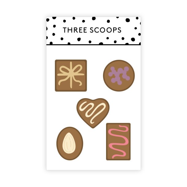 Three Scoops - Die - Fyldte chokolader