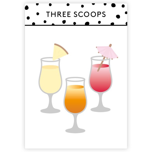 Three Scoops - Die - Pina colada glas 