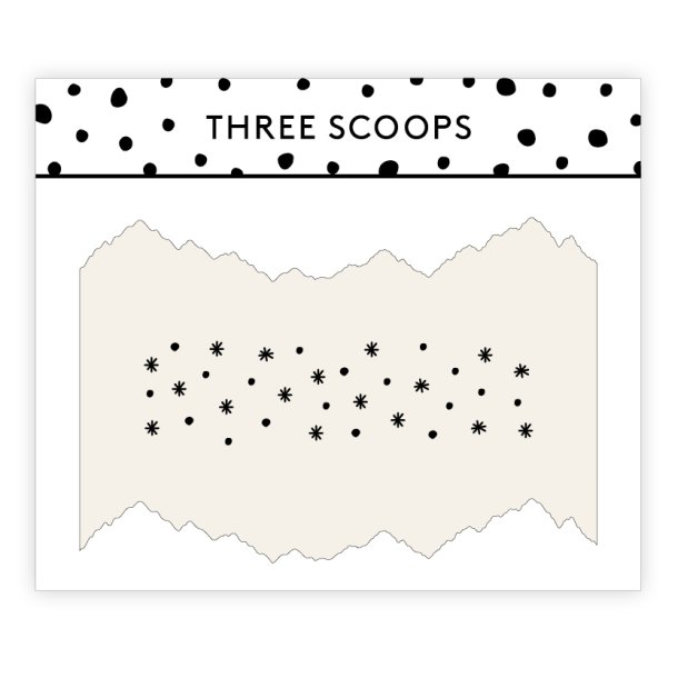 Three Scoops - Stencil - Stencil Bjerge
