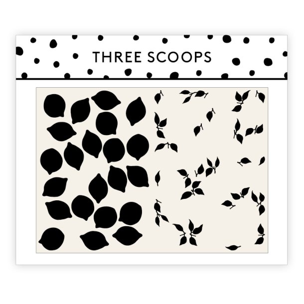 Three Scoops - Stencil - Citroner 