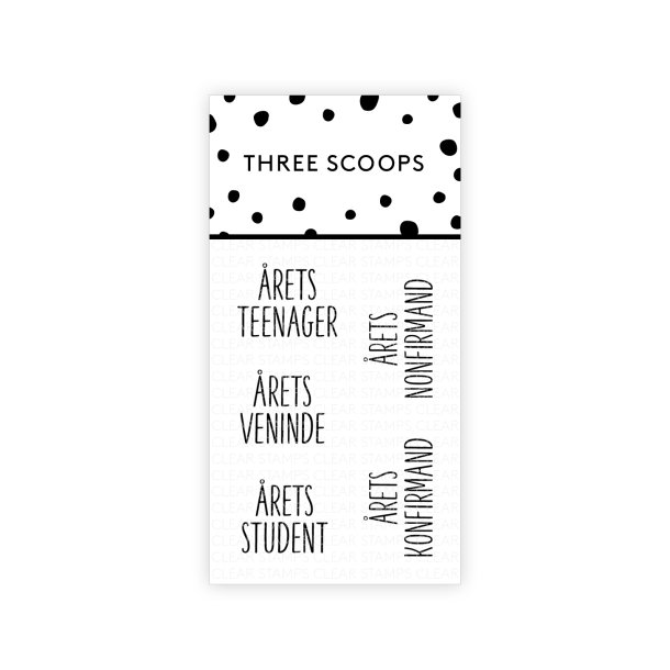 Three Scoops - Stempel - rets teenager