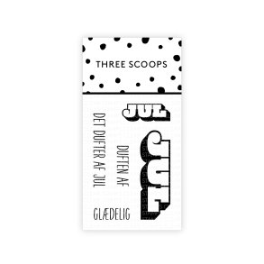 Three Scoops - Stempel - Duften af jul
