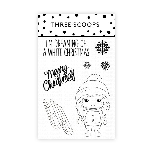 Three Scoops - Stempel - Vinter Pige - I'm dreaming of a white christmas