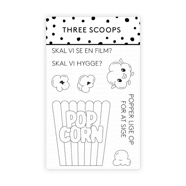 Three Scoops - Stempel - Popkorn