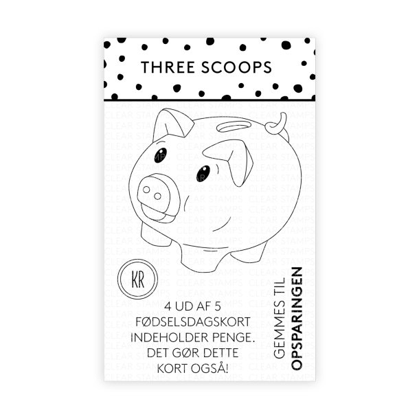 Three Scoops - Stempel - Sparegris