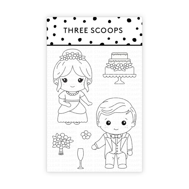 Three Scoops - Stempel - Brudepar